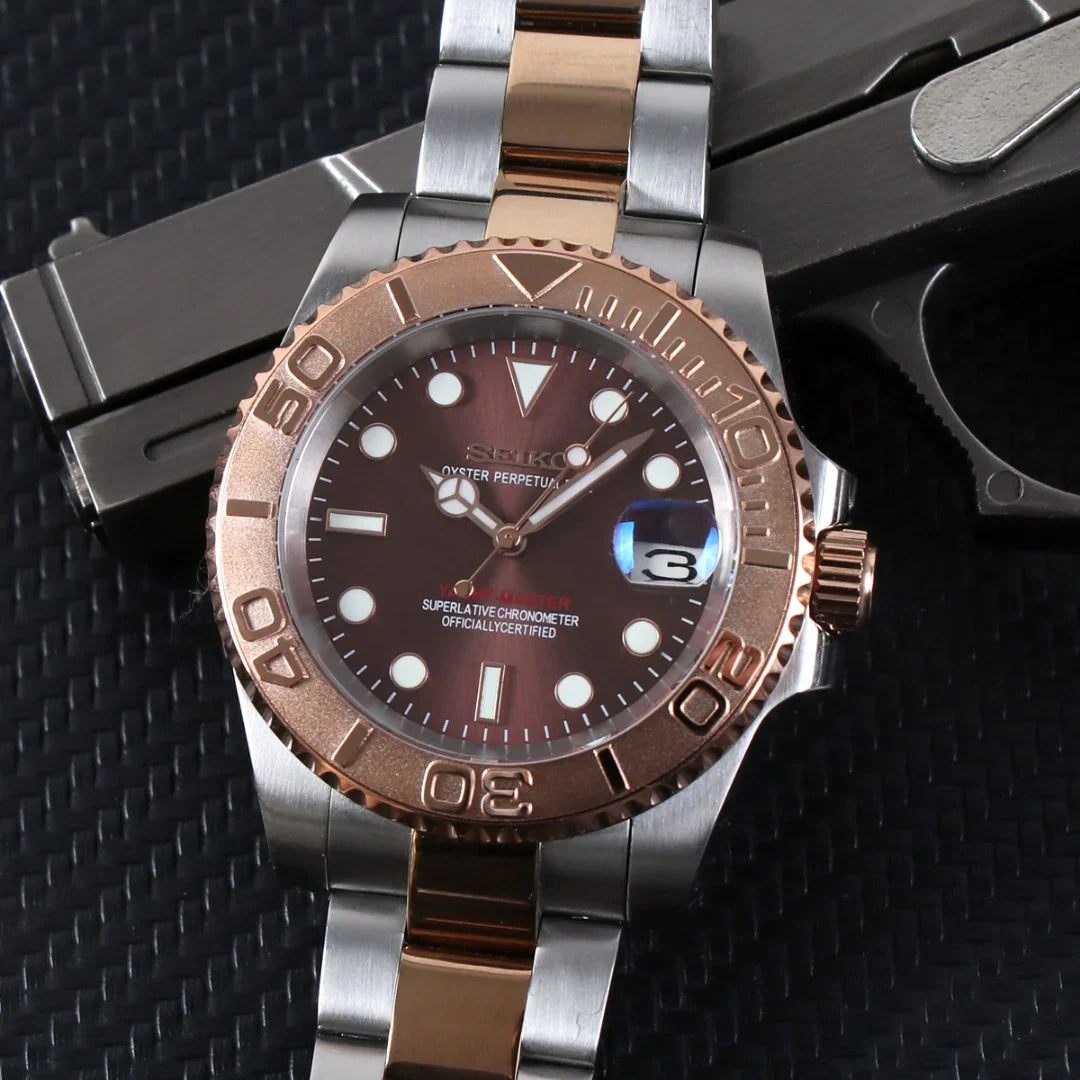 YACHTMASTER TWO TONE ROSE MOD